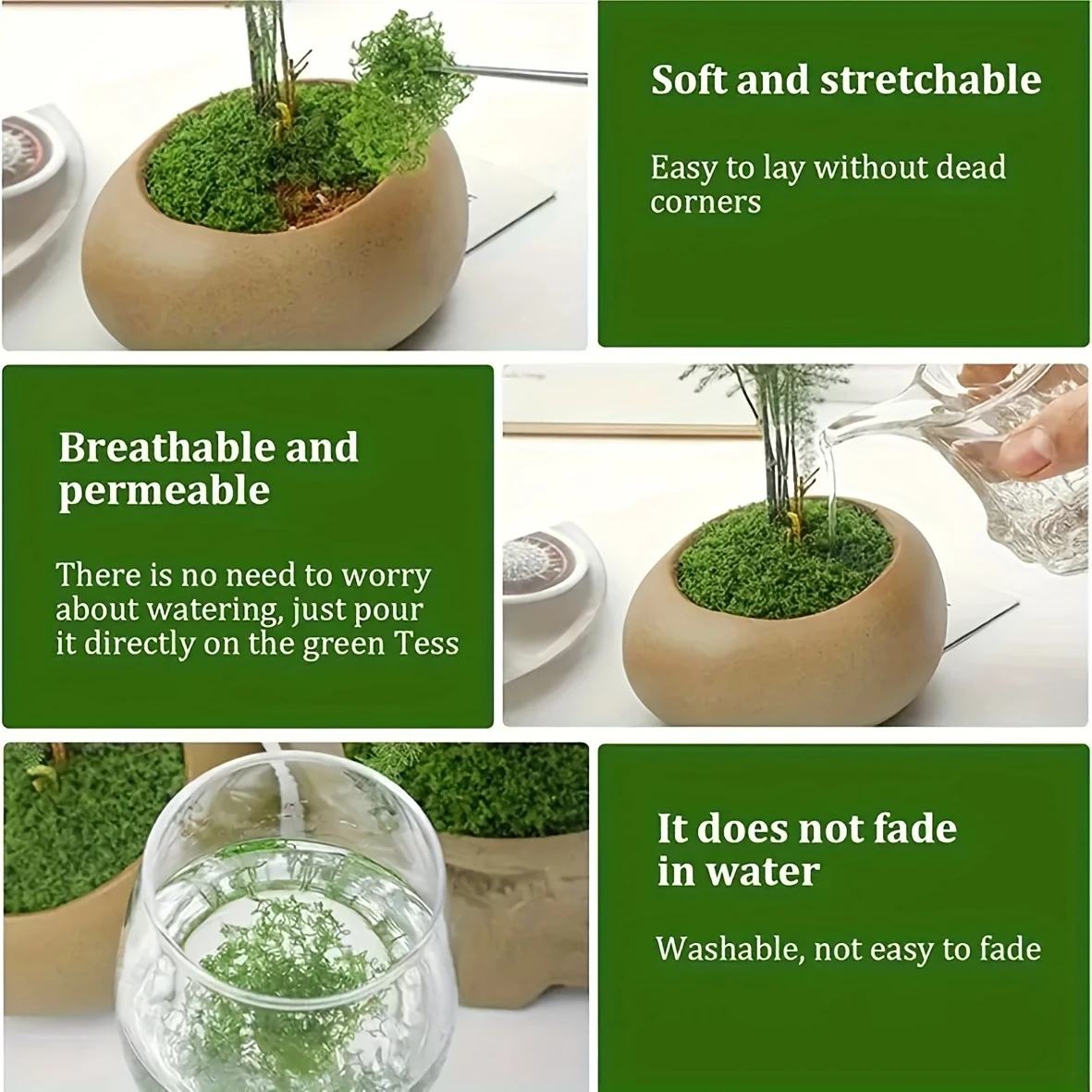 50g Fake Moss DIY Crafts Grass – Sphagnum Moss Dry recenzja i cena
