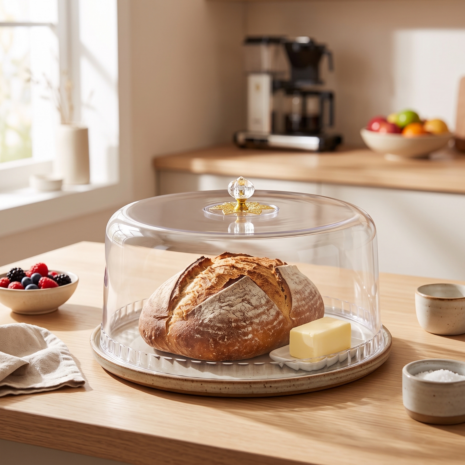 Food Cover with Knob Transpare – Plastic Dome Clear recenzja i cena