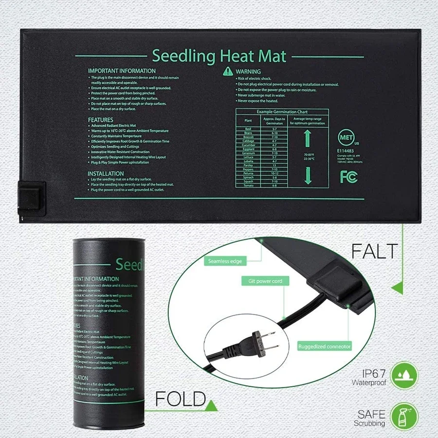 4 Sizes 220V EU Plug Seedling  – Heat Mat Seedling recenzja i cena
