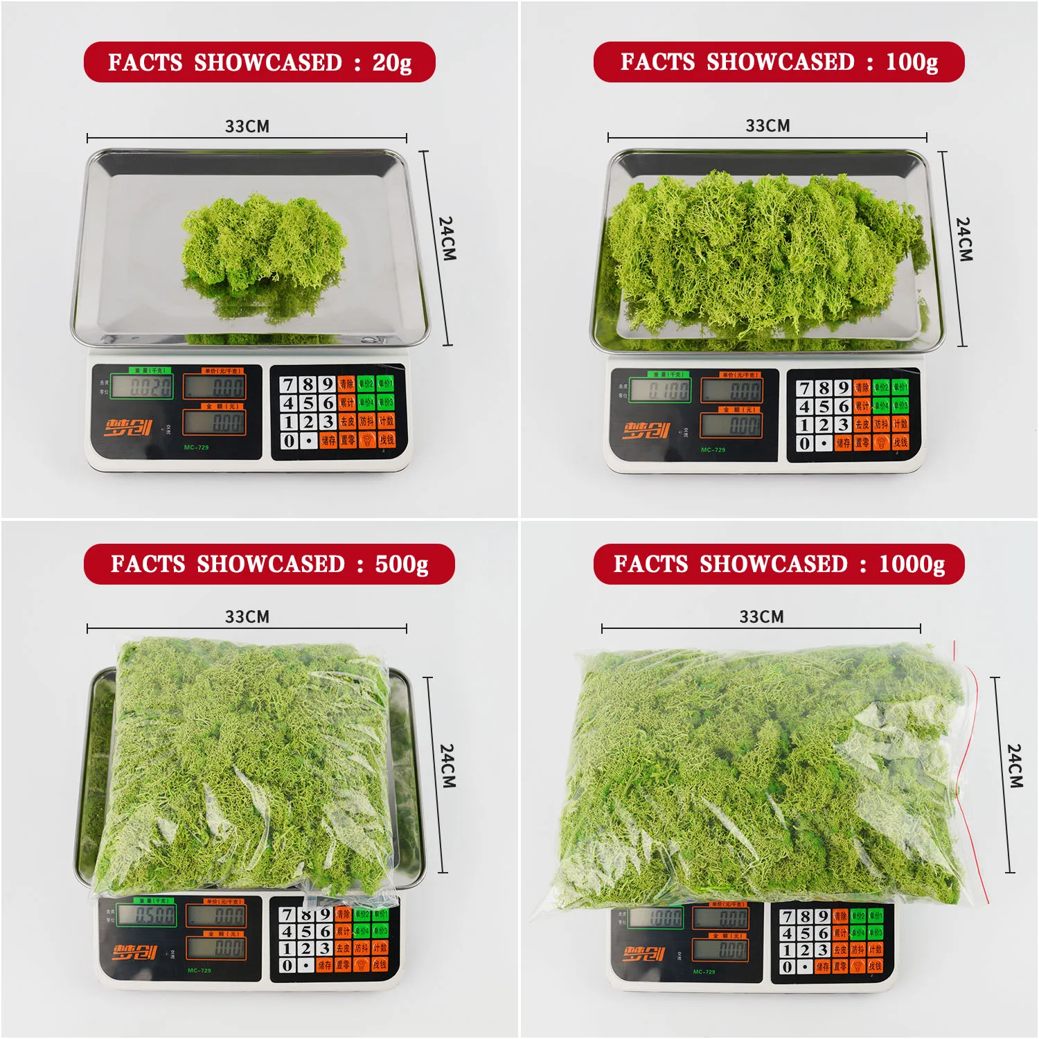 20-200g Artificial Green Plant – Sphagnum Moss Dry recenzja i cena