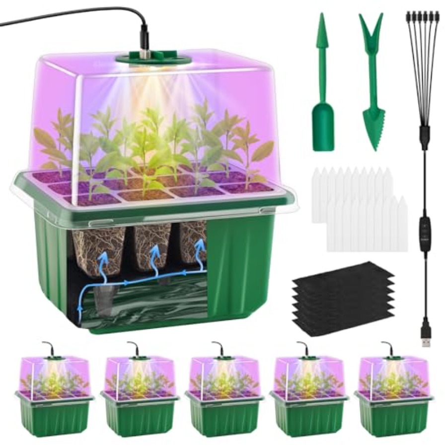 Seed Starter Tray with Light 6 – Humidity Dome Kit recenzja i cena