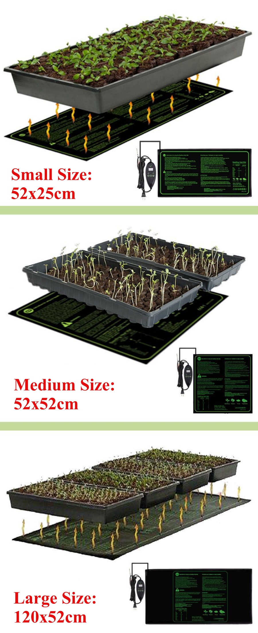 3 Sizes Upgrade Seedling Heat  – Heat Mat Seedling recenzja i cena