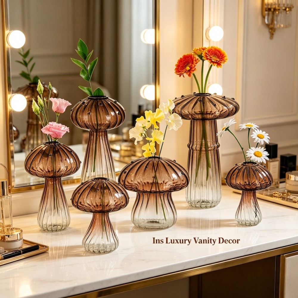 Mushroom‑Design Fluted Glass P – Propagation Station Vase recenzja i cena