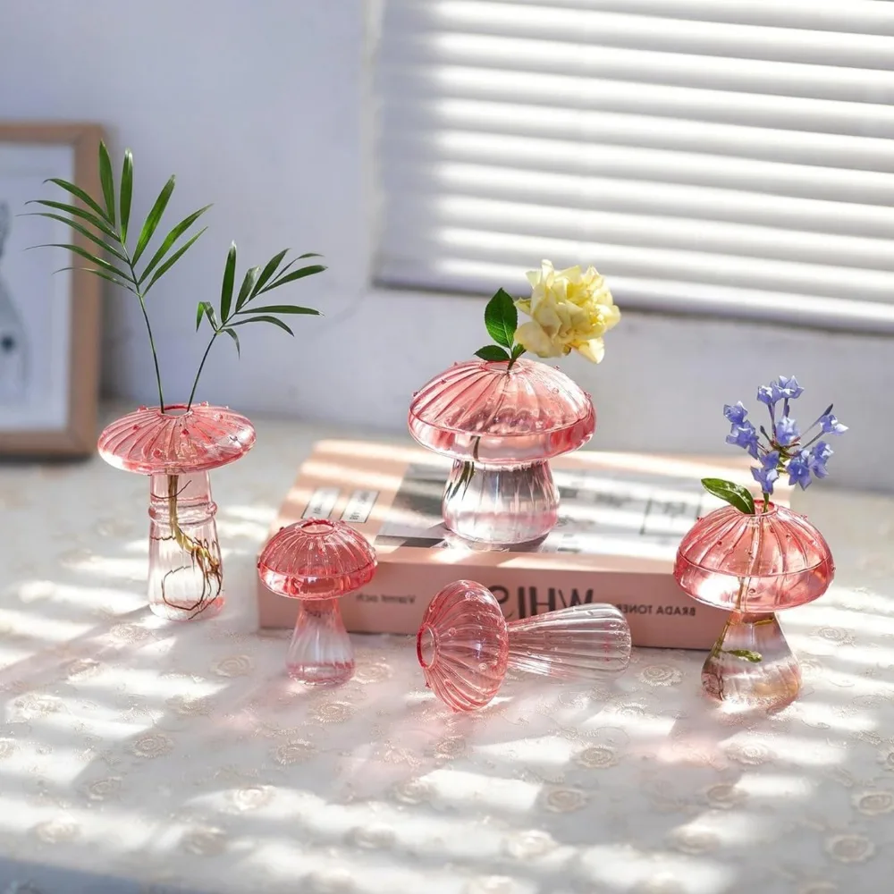 Mushroom‑Design Fluted Glass P – Propagation Station Vase recenzja i cena