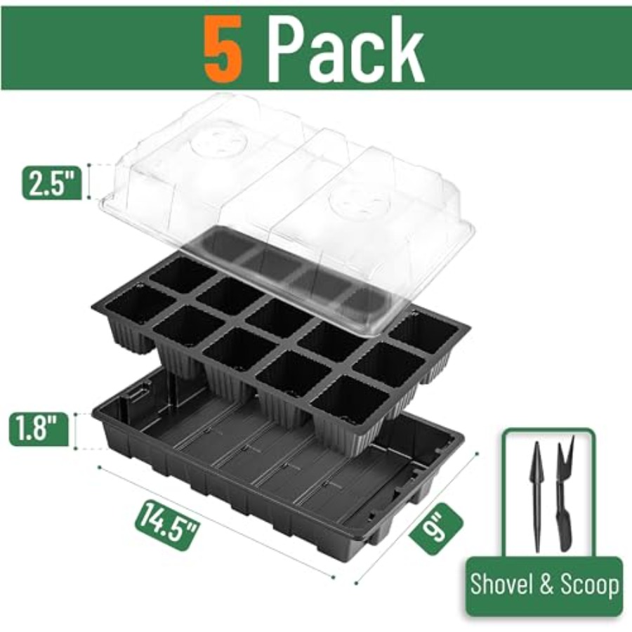 5-Set Seed Starter Tray Kits D – Humidity Dome Kit recenzja i cena