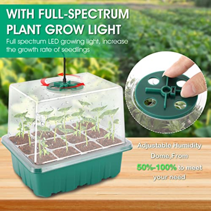 Seed Starter Tray with Light,  – Humidity Dome Kit recenzja i cena